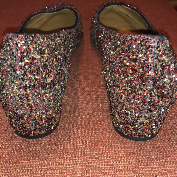 J. Renee’ Red/Gold Glitter Bambalina  Pumps SZ 8 1/2 - Picture 3 of 6